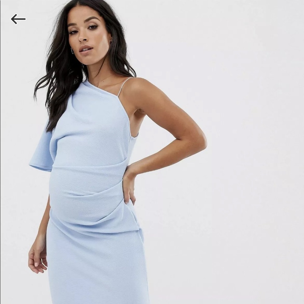 ASOS Pale Blue Maternity Dress